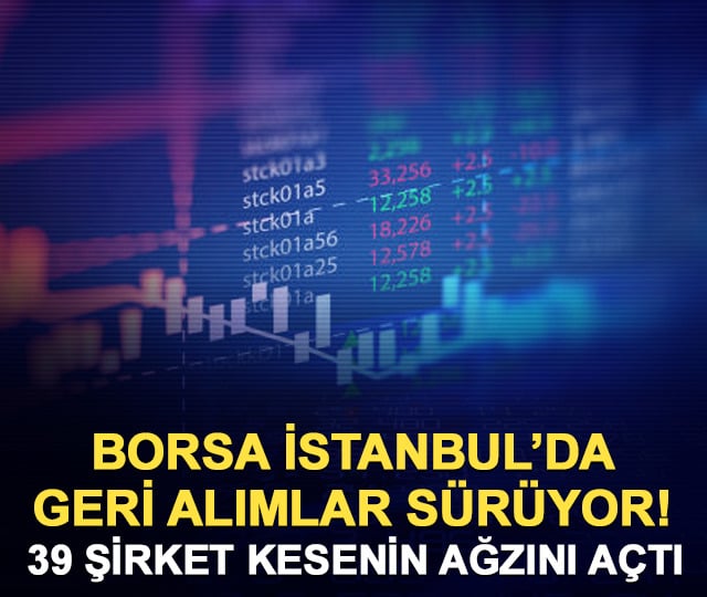 Borsa İstanbul'da geri alımlar hız kesmiyor! 8 Ekim geri alımları