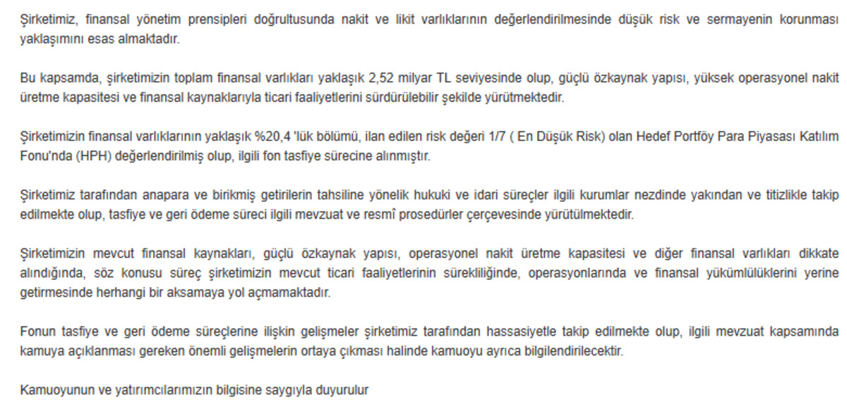 Parasını o fona yatırmıştı! Mopaş tan açıklama geldi, Görsel 1