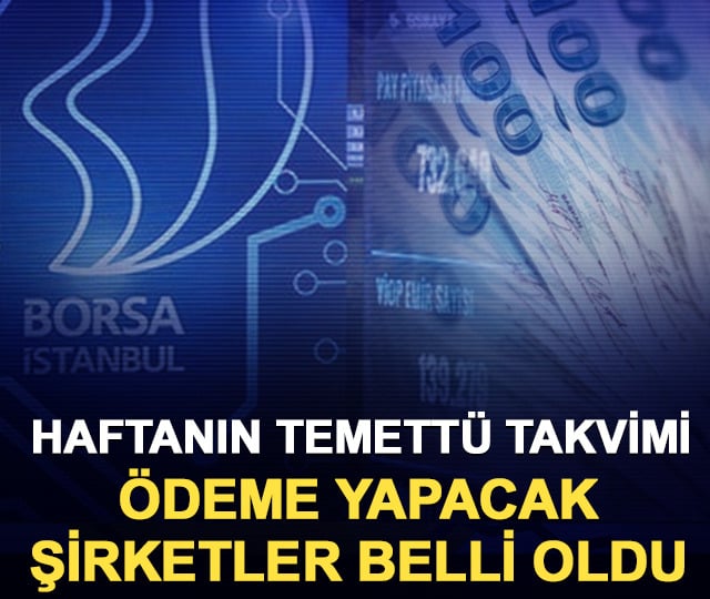 Haftanın temettü takvimi: Ödeme yapacak şirketler belli oldu
