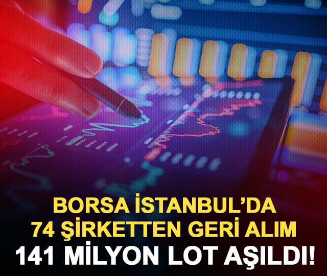 Borsada 74 şirketten geri alım hamlesi! 141 milyon lot aşıldı