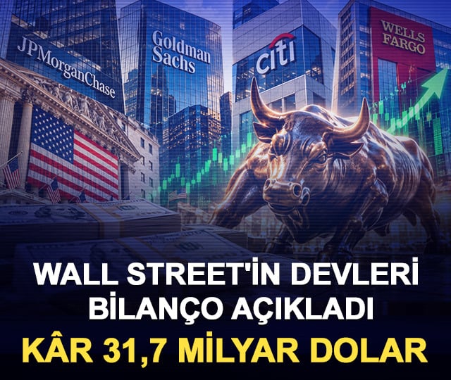 Wall Street'in devleri bilan&ccedil;o a&ccedil;ıkladı! K&acirc;r 31,7 milyar dolar
