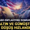 ABD enflasyonu sonrası altın ve g&uuml;m&uuml;şte d&uuml;ş&uuml;ş hızlandı