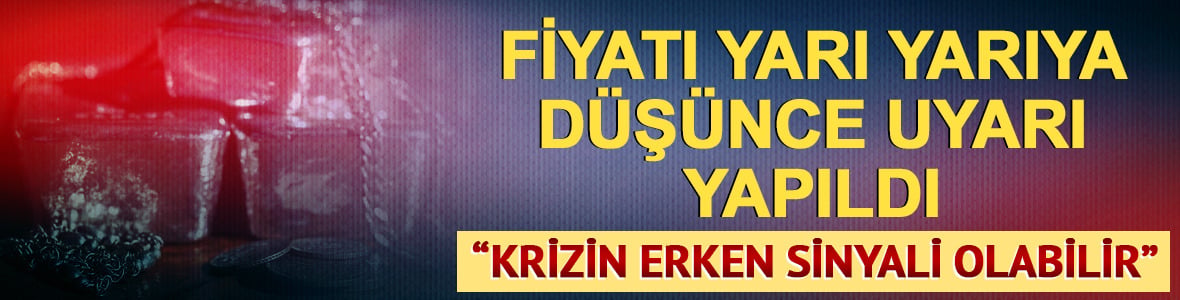 Altından ayrıştı! G&uuml;m&uuml;şteki yarı yarıya kayıp krizin habercisi olabilir