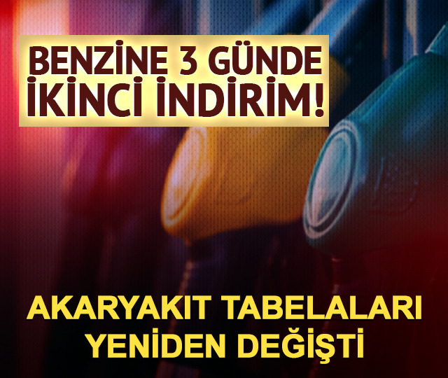 Benzine 3 günde 2. indirim geldi, tabelalar değişti!