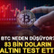 Bitcoin neden d&uuml;ş&uuml;yor? 83 bin doların altını test etti