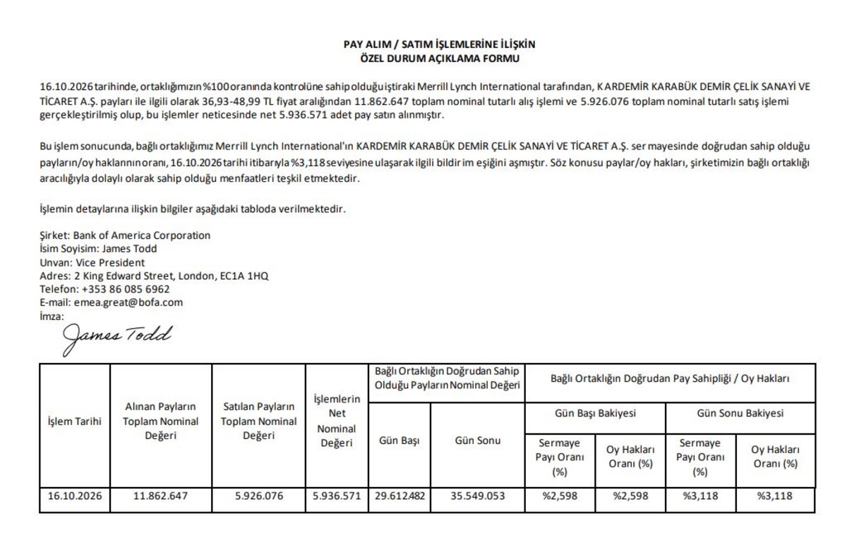 BofA 3 hissede pay azalttı, bir hissede alıma geçti!, Görsel 3