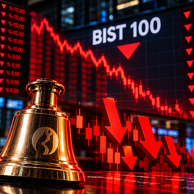 Borsa İstanbul&rsquo;da sert d&uuml;ş&uuml;ş! Taban olan hisseler belli oldu