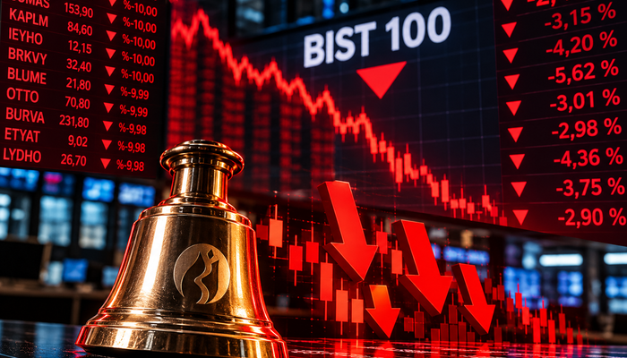 Borsa İstanbul&rsquo;da sert d&uuml;ş&uuml;ş! Taban olan hisseler belli oldu