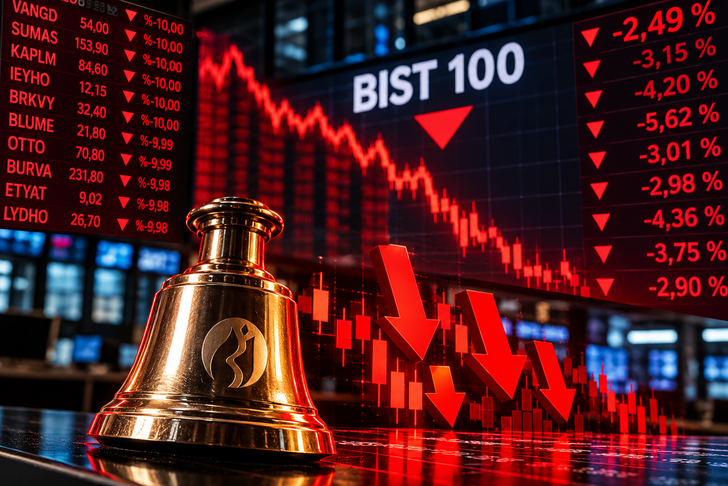 Borsa İstanbul&rsquo;da sert d&uuml;ş&uuml;ş! Taban olan hisseler belli oldu