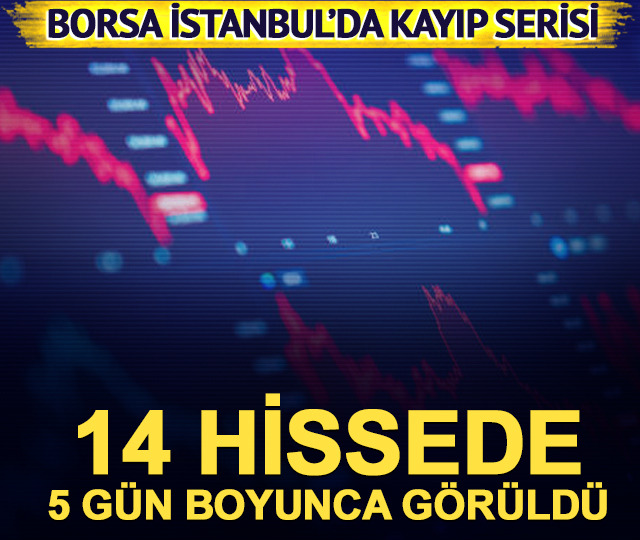 14 hisse 5 gün boyunca taban oldu! Borsada kayıp serisi