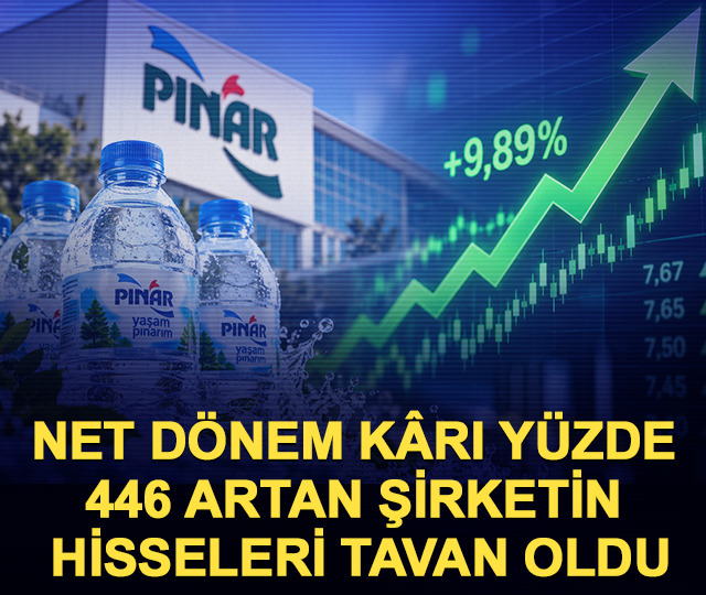 Net d&ouml;nem k&acirc;rı y&uuml;zde 446 artan şirketin hisseleri tavan oldu