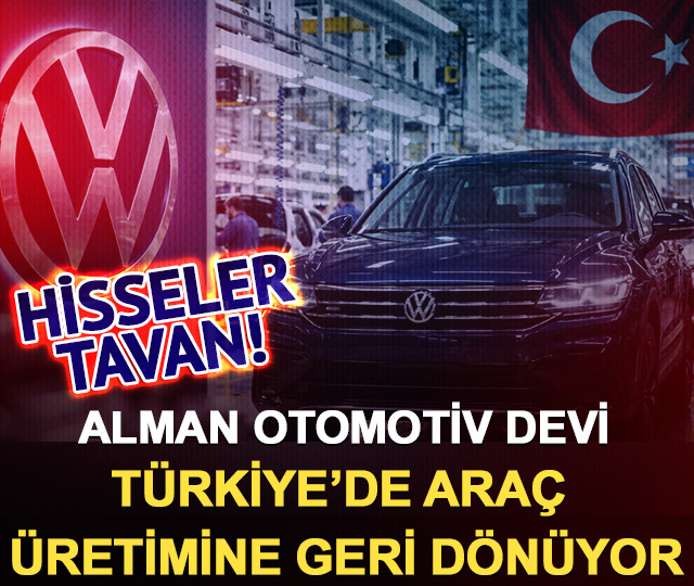6 yıl sonra ilk: Volkswagen T&uuml;rkiye&rsquo;de ara&ccedil; &uuml;retimine geri d&ouml;n&uuml;yor