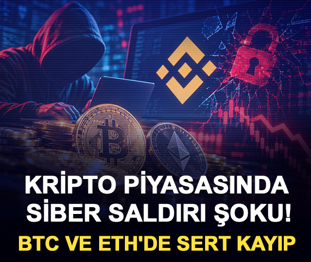 Kripto piyasasında siber saldırı şoku! BTC ve ETH'de sert kayıp